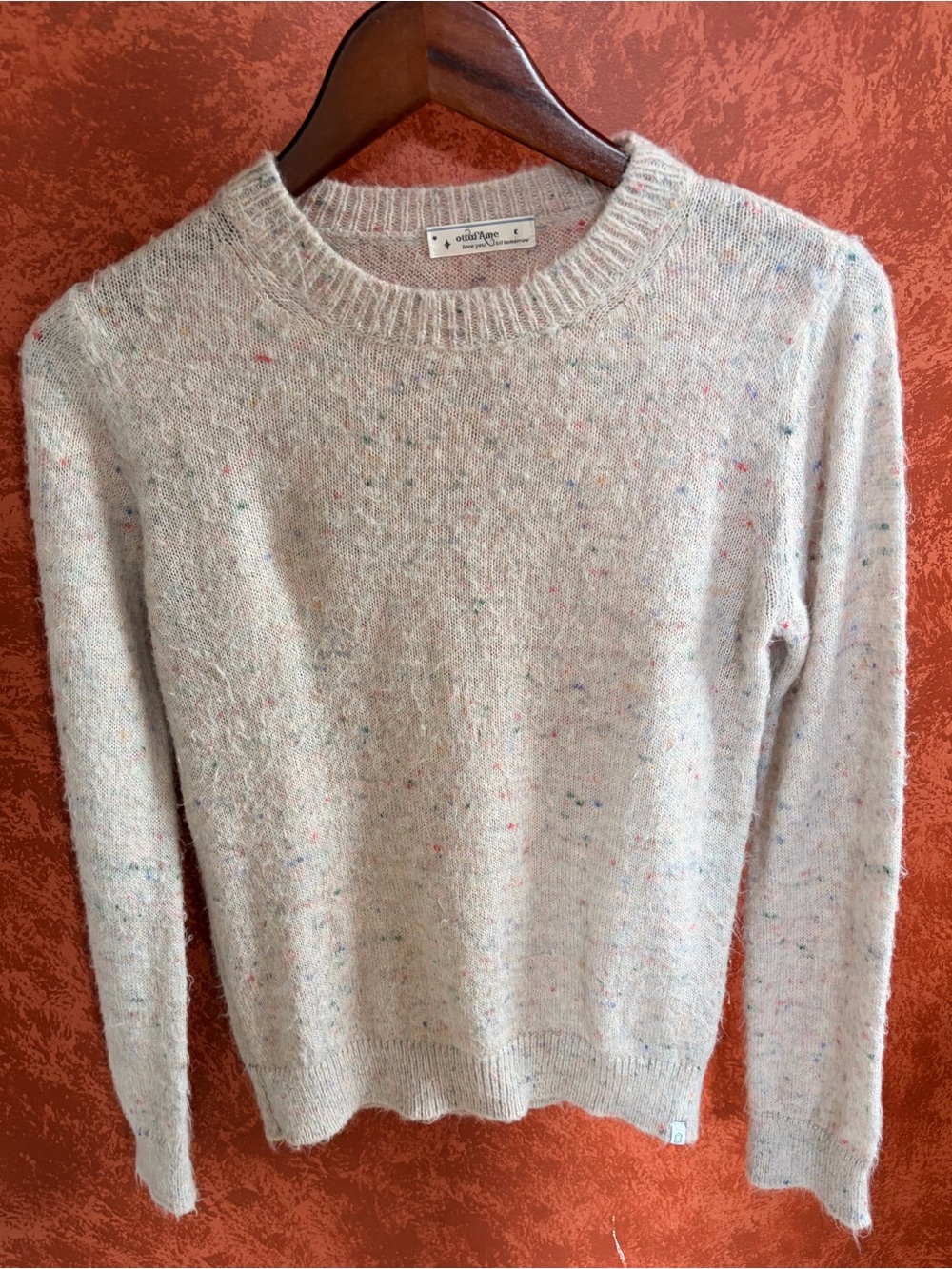 Ottod’Ame Lightweight Confetti Sweater, Size 8. Made in Italy.